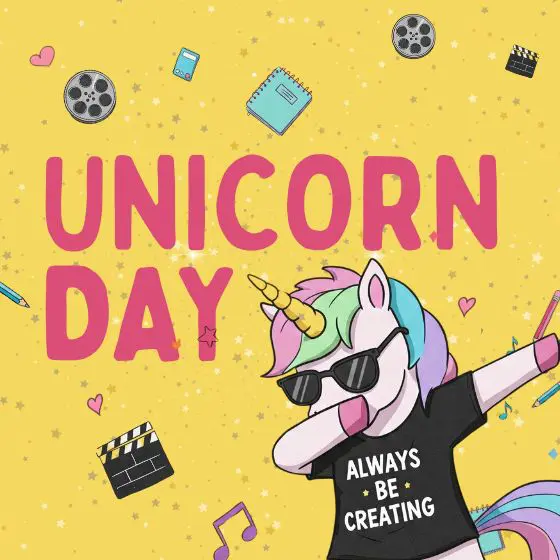 Unicorn Day Flyer