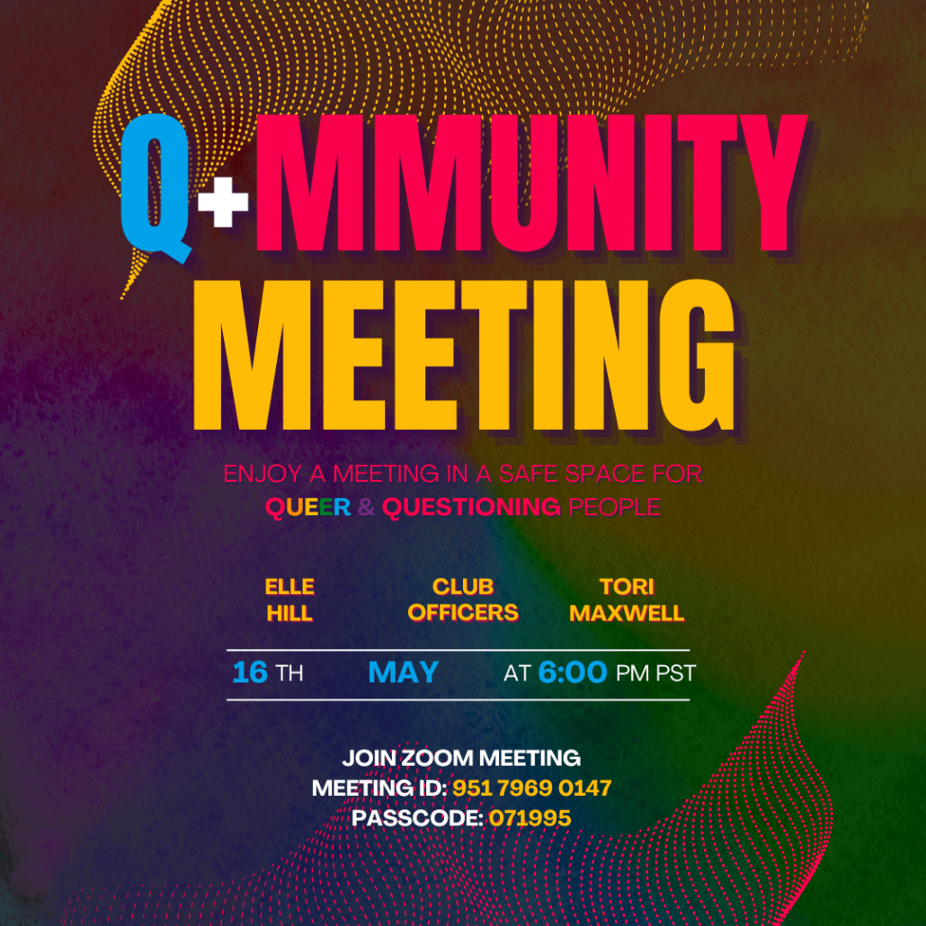 Q+mmunity Club Flyer