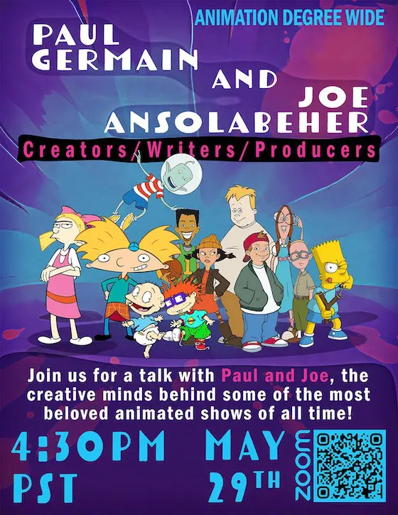 Animation Thursday Guest Speaker Series Flyer: Paul & Joe