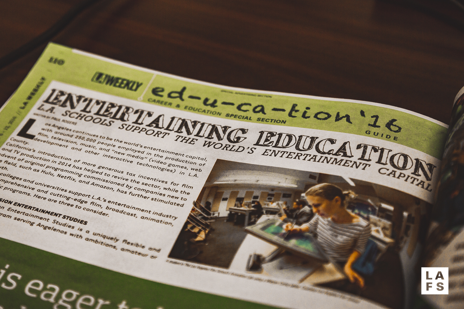 LA Weekly Features The Los Angeles Film School The Los Angeles Film