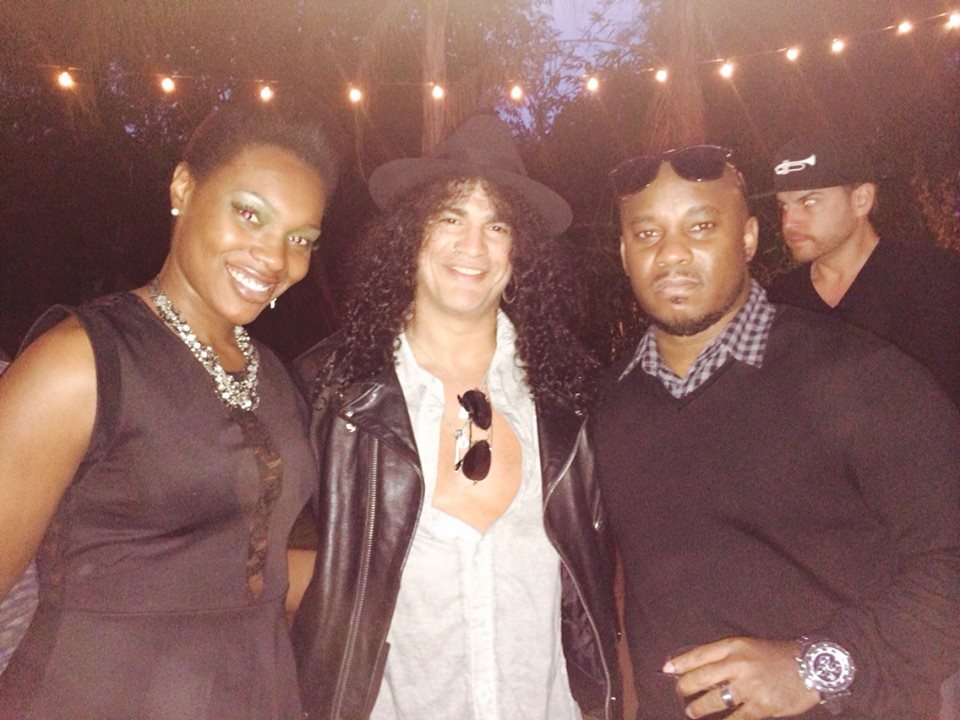 Anthony Pratt with the legendary guitarist, Slash 