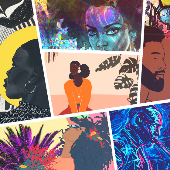 Black History Month Heroes Art Showcase