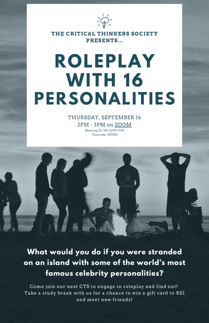 CTS Presents… Roleplay with 16 Personalities!
