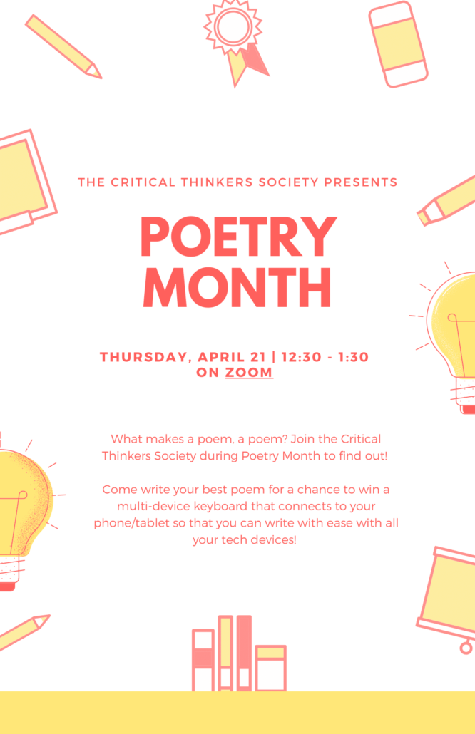 CTS Presents- Poetry Month