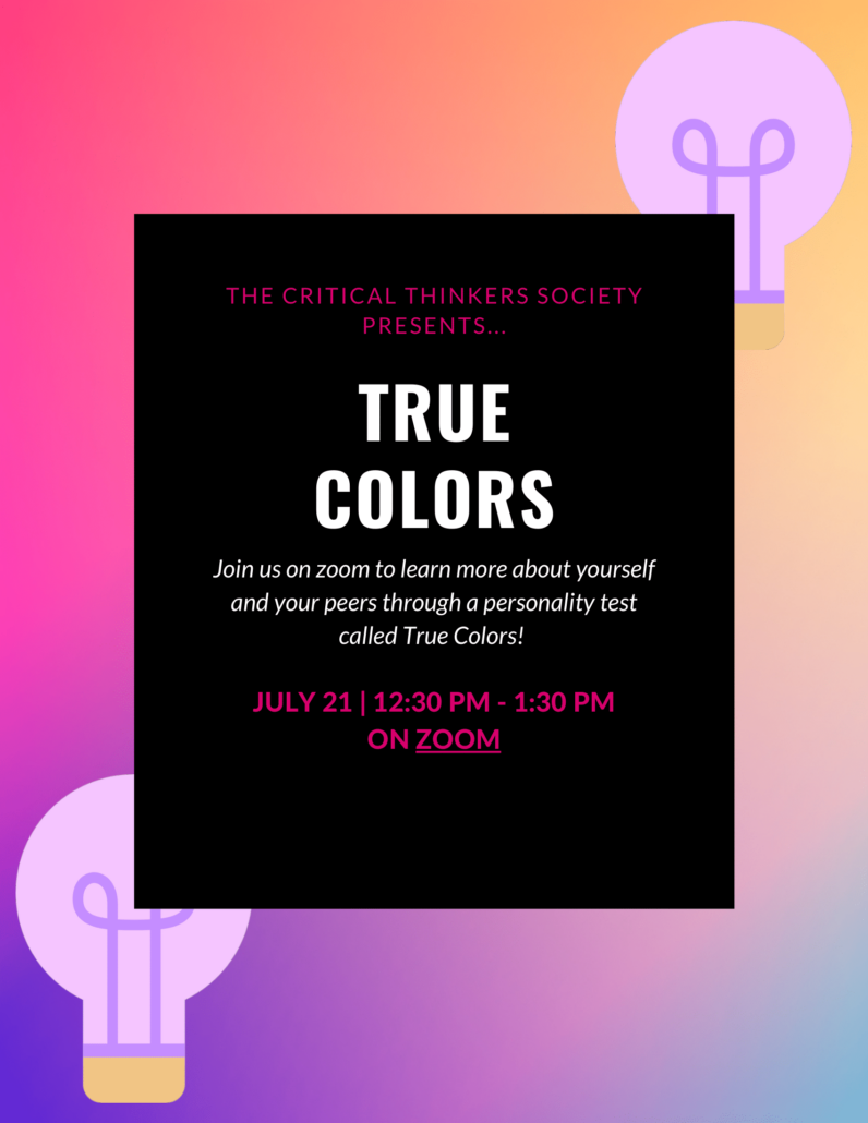 CTS Presents… True Colors!