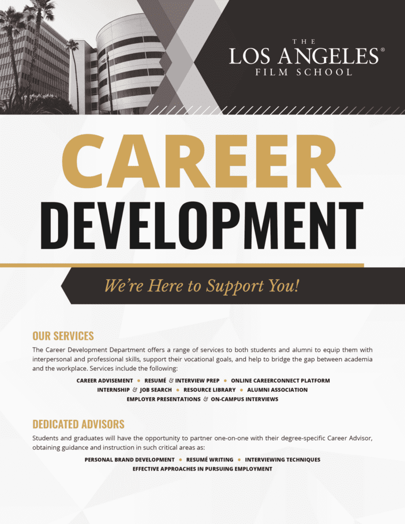 Career Development The Los Angeles Film School