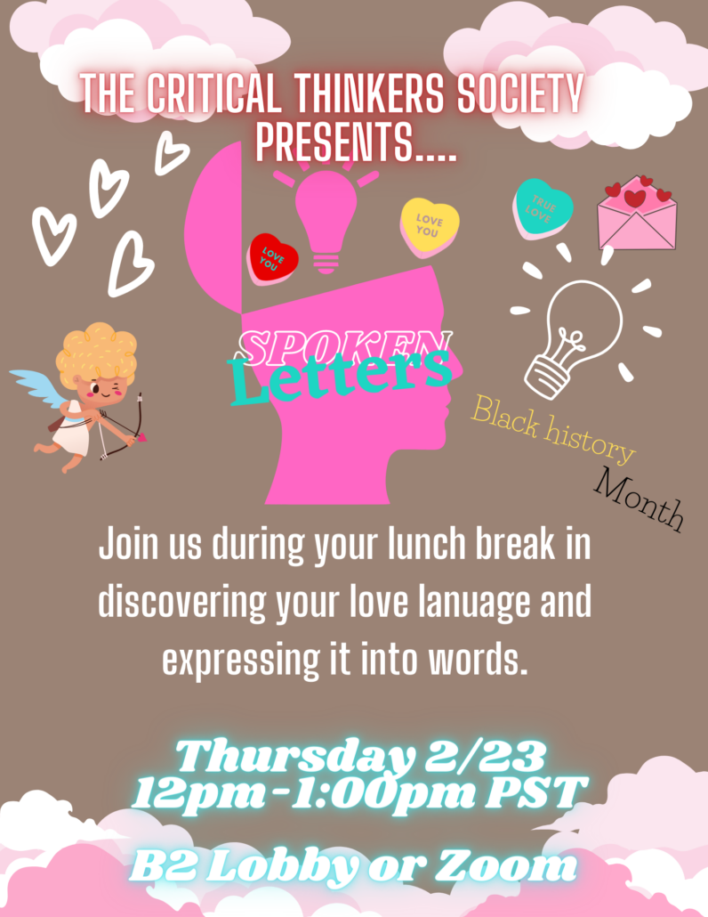 Critical Thinkers Society Presents: Spoken Letters