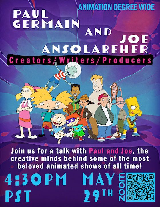 Animation Thursday Guest Speaker Series Flyer: Paul & Joe