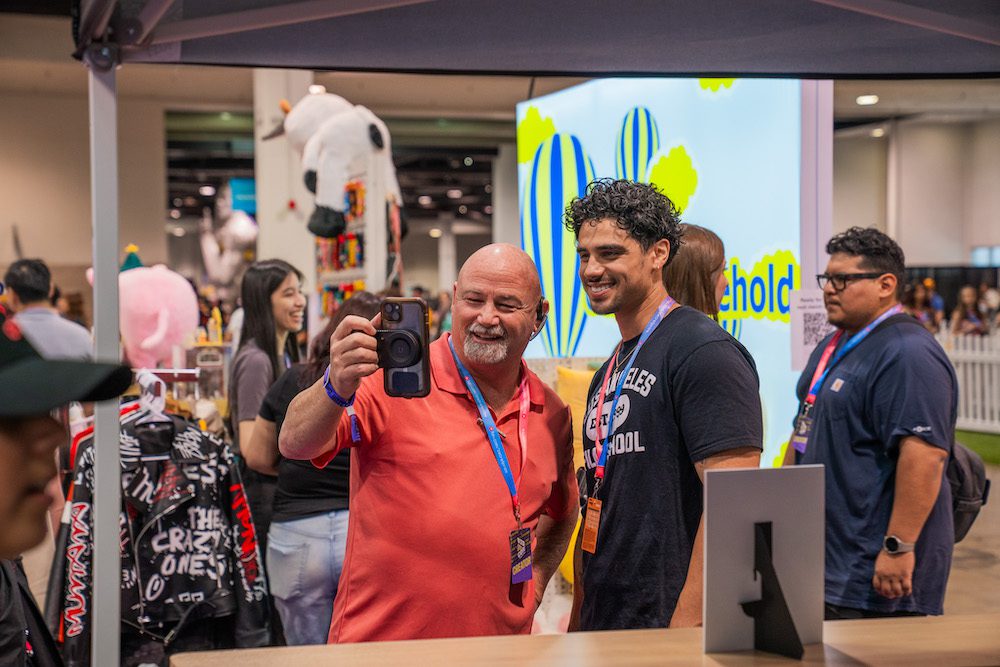 Demonstrating camera technology at Vidcon