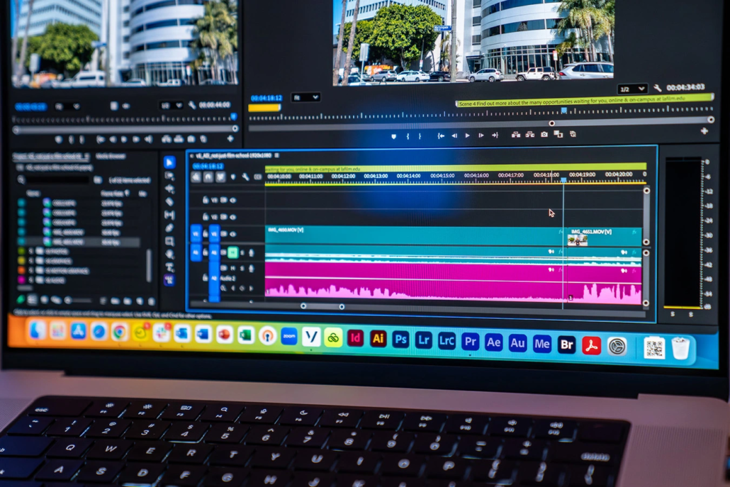 Editing at a computer