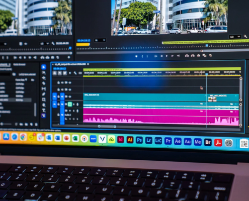 Editing at a computer