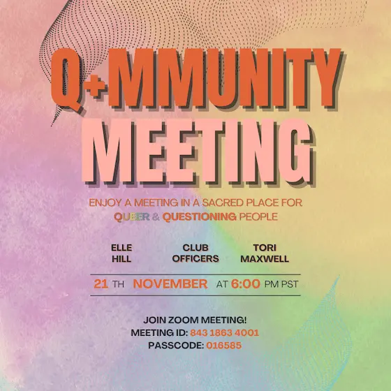 11/21 Q+mmunity Meeting