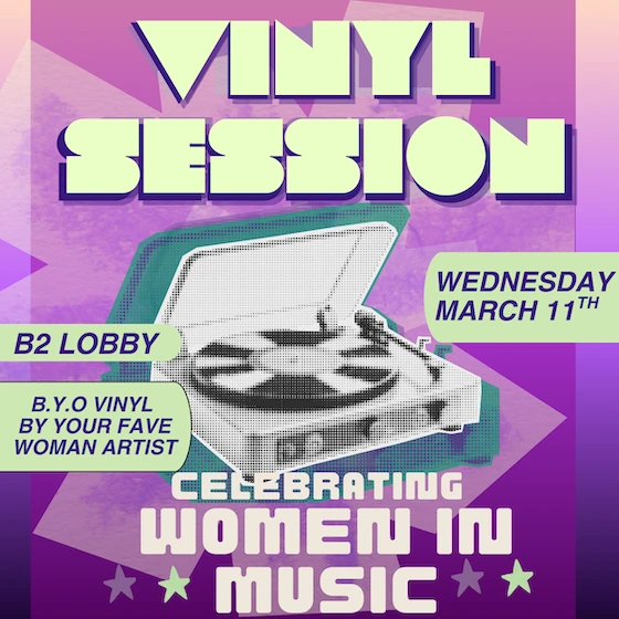 Library Vinyl Listening Session: Celebrating Women in Music