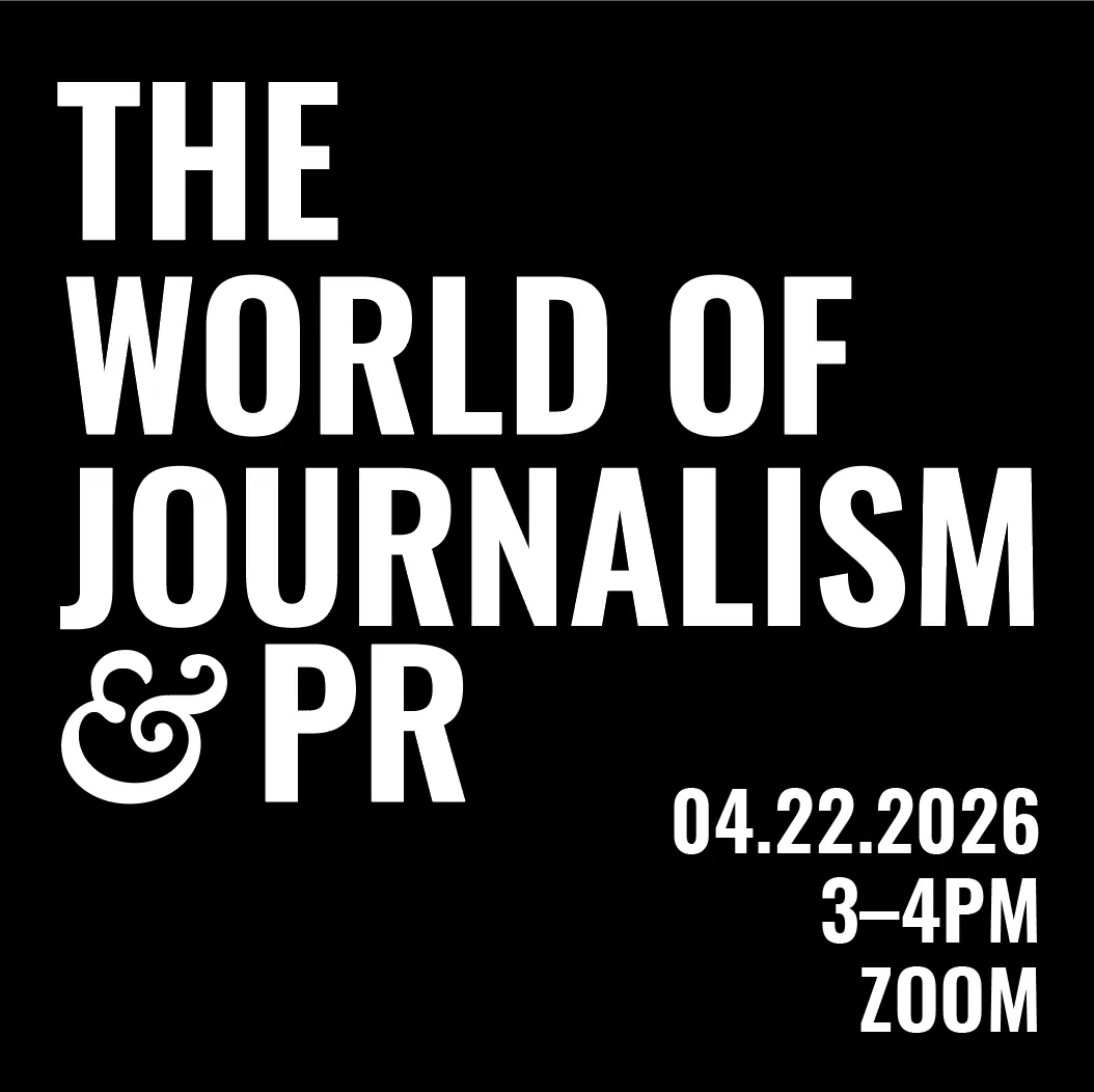 Career Development Presents: The World of Journalism & PR