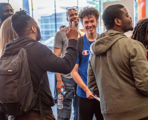 First Week Term Tips- Students Socializing